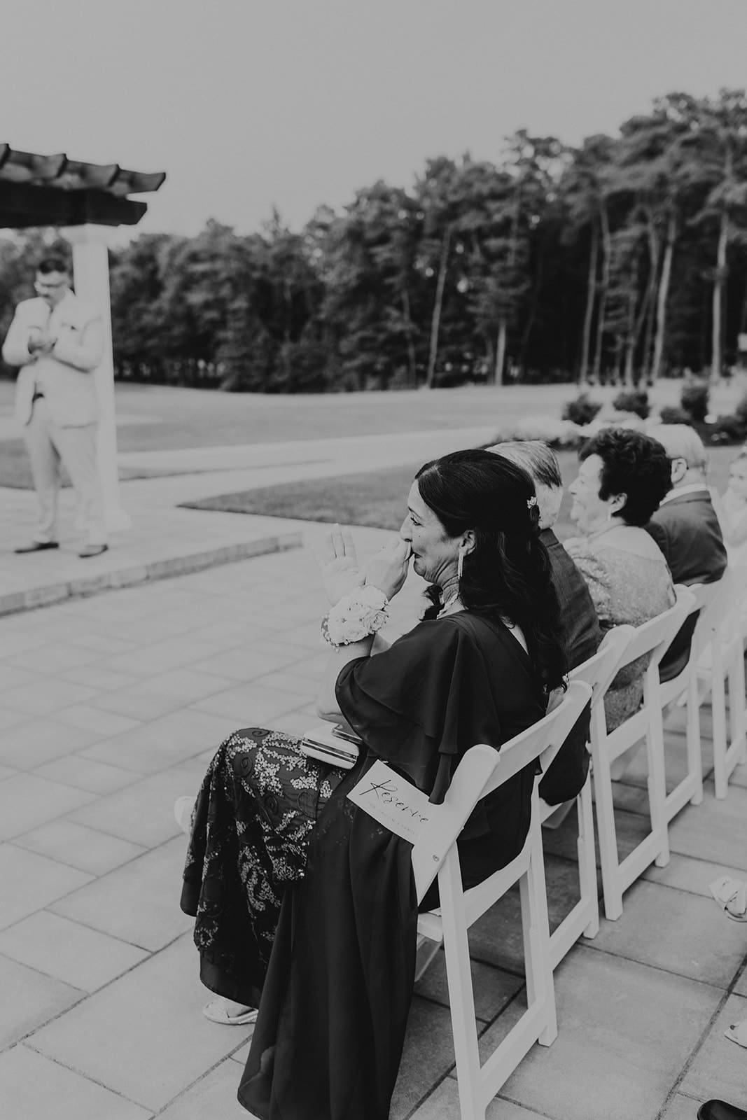 Summer Wedding Ceremony at Running Deer Golf Club