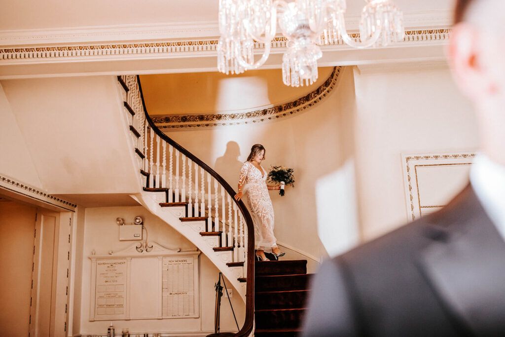 bride first look