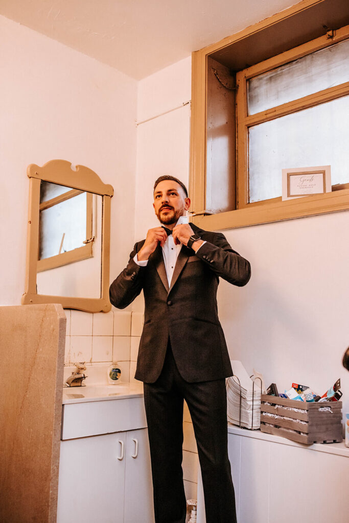 groom getting ready